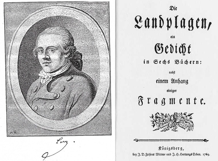 Jakob Michael Reinhold Lenz Die Landplagen 1769