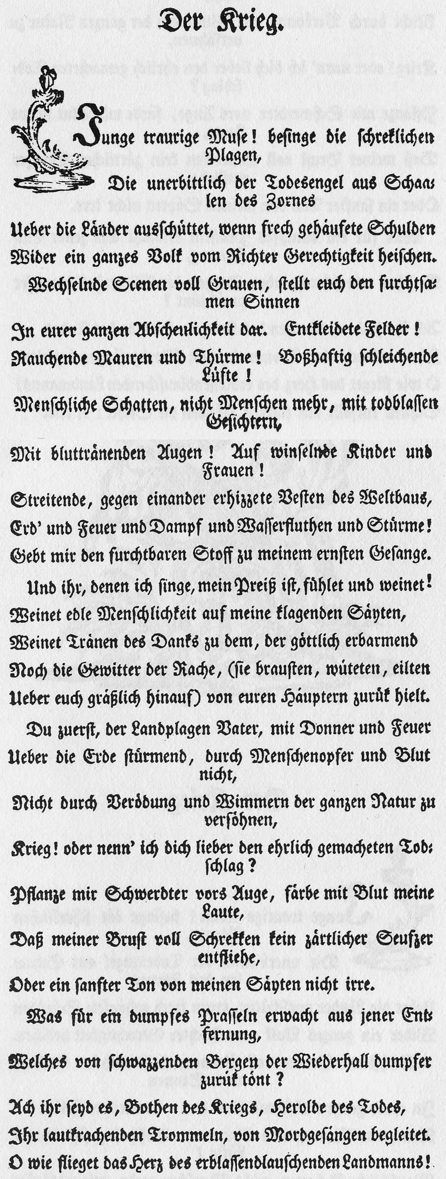 Lenz Jacob Michael Reinhold Die Landplagen 1769